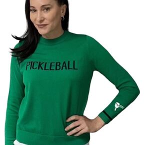 Pickleball Sweater | Pickleball Long Sleeve | Pickleball Gifts | Embroidered Paddle Design | Pickleball