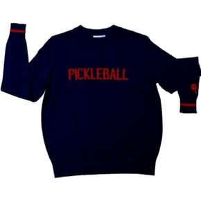 Pickleball Sweater | Pickleball Long Sleeve | Pickleball Gifts | Embroidered Paddle Design | Pickleball