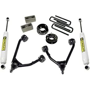 RealTruck SUPERLIFT SUSPENSION 3.5" Lift Kit | Complete Lift Kit with Rear Shadow Series Shocks & Upper Control Arms | 3600 | Fits 2014-2019 Chevrolet Silverado/GMC Sierra 1500 4WD Legacy