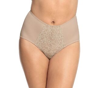 Mid Rise Tummy Control Lace Underwear - High Coverage Panties for Women