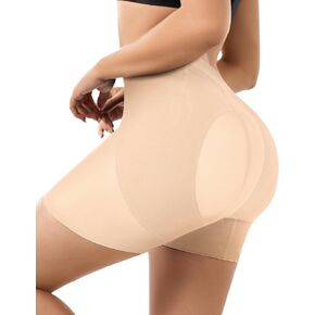 QOU Women Shapewear Tummy Control High Waisted Butt Lifting Panties Shapewear Shorts Thigh Slimmer Lightweight Panties