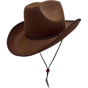 Classic Plain Felt Cowboy Hat Cowgirl Hat for Women Men,Western Country Themed Bachelorette Party,Vibrant Colors