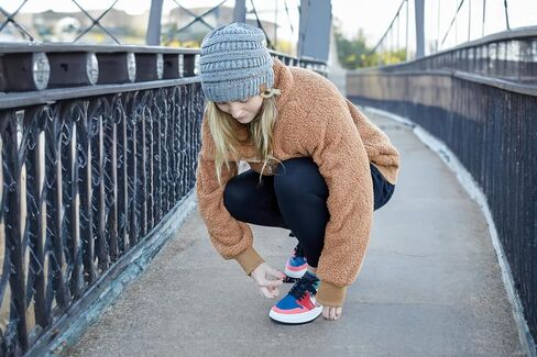 Funky Junque Beanies Women Confetti Cable Knit Crochet Hat Skullies Toboggan Thick Soft Warm Winter Hat Fashionable in Kuwait