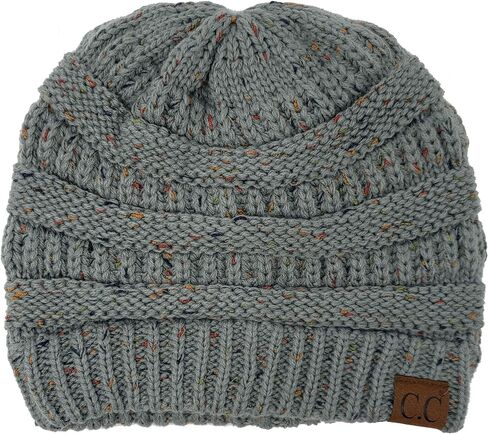 Funky Junque Beanies Women Confetti Cable Knit Crochet Hat Skullies Toboggan Thick Soft Warm Winter Hat Fashionable in Kuwait