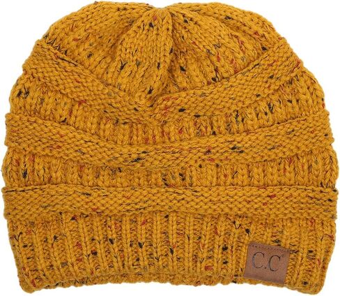 Funky Junque Beanies Women Confetti Cable Knit Crochet Hat Skullies Toboggan Thick Soft Warm Winter Hat Fashionable in Kuwait