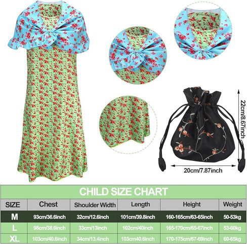 Yingzhao 20 قطعة من زي السيدة العجوز للنساء، زي الجدة المستعار، فستان الجدة لإكسسوارات الهالوين التنكرية in Kuwait