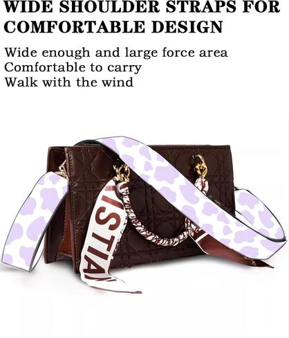 Purse Straps Rose Gold Buckles Wide Shoulder Strap,Fashion Adjustable Replacement Belt in Saudi Arabia