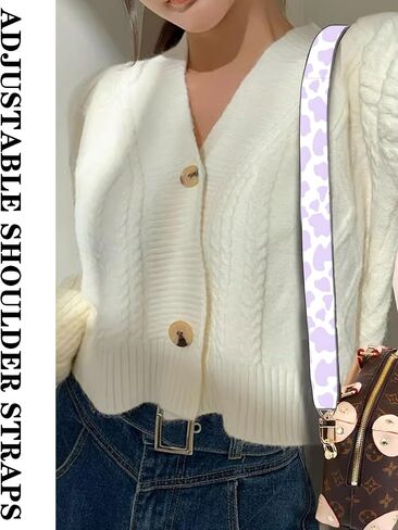 Purse Straps Rose Gold Buckles Wide Shoulder Strap,Fashion Adjustable Replacement Belt in Saudi Arabia
