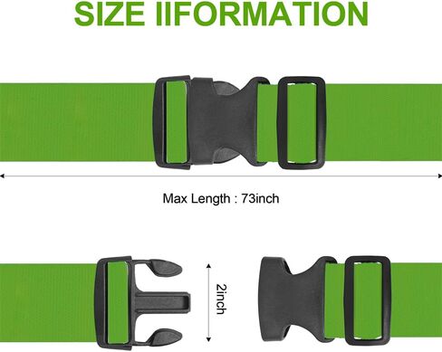 Luggage Straps Suitcase Belt Travel Accessories,Luggage Belt Strap TSA Approved, Travel Straps for Luggage Security Luggage Belt Strap 4 Pack, Green in Saudi Arabia