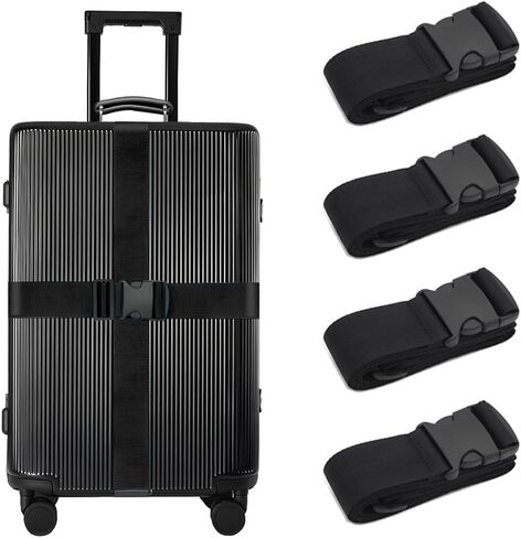 Luggage Straps Suitcase Belt Travel Accessories,Luggage Belt Strap TSA Approved, Travel Straps for Luggage Security Luggage Belt Strap 4 Pack, Green in Saudi Arabia