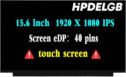 Replacement for HP 15-DY 15-DY1091WM 1F8Z8UA 15-DY1078NR 15-DY2078NR 15-DY1086NR 15-DY0008CA L63568-001 NT156WHM-N44 V8.0 M14027-001 B156XTN08.0 30pin Non-Touch HD LCD Screen Display Panel in Saudi Arabia