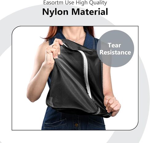 مكعبات تعبئة للسفر - 9 مجموعات من مكعبات التعبئة لحقيبة السفر، مجموعة حقائب سفر كبيرة الحجم لتنظيم الأمتعة مع أكياس غسيل للسفر/حقيبة أحذية/حقيبة أدوات الزينة (بيج) in Kuwait