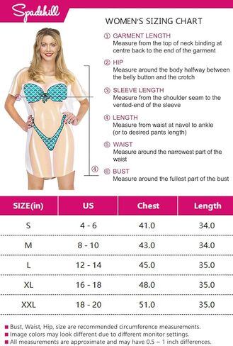 ملابس سباحة نسائية من Spadehill بأكمام قصيرة وطباعة بيكيني لطيفة وفضفاضة in Kuwait