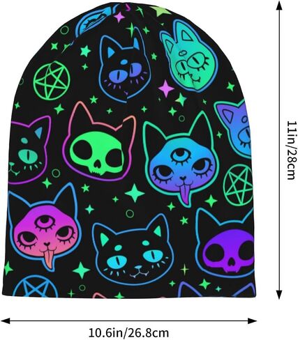 Beanie Hat Knitted Cap for Men Women,Thin Warm Knit Slouchy Cancer Hat Ski Cap Winter Warm Hip Hop Soft Skull Cap in Saudi Arabia