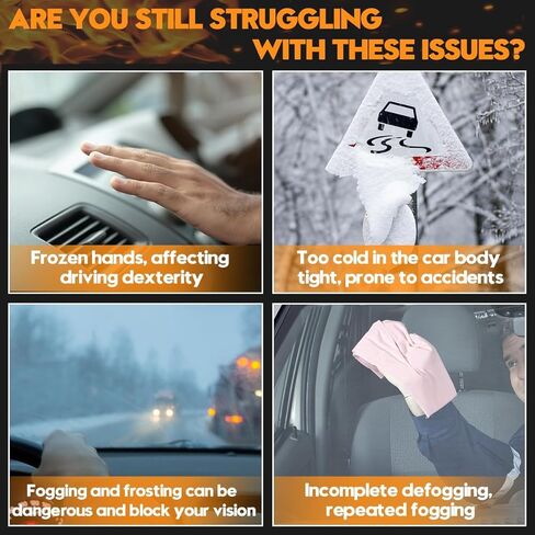 سخان السيارة، سخانات السيارة 12 فولت 150 وات للمركبة ذات المقبض، إزالة الضباب وإزالة الجليد عن الزجاج الأمامي للسيارة، مزيل الصقيع في السيارة الذي يتم توصيله بولاعة السجائر in Kuwait