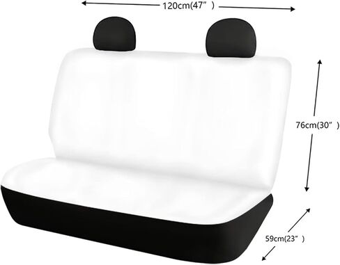 Mumeson Dog Paw Print Car Seat Covers Full Set Auto Interior Decoration Seat Cover Stretch-on Front and Rear Seat Cushion Covers Protection Seat Covers 4 Piece in Saudi Arabia