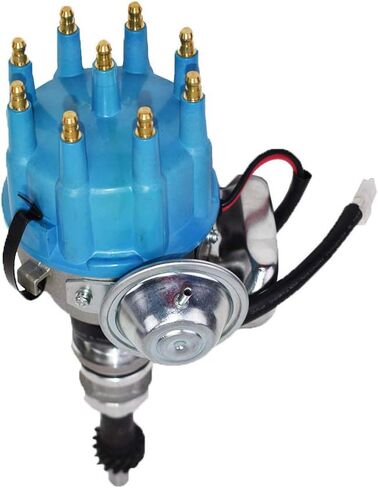 أداء الفريق - موزع R2R Ready 2 Run الكامل - متوافق مع غطاء أزرق للتركيب بسلكين صغير Ford SBF 351W in Kuwait