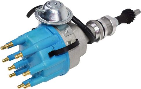 أداء الفريق - موزع R2R Ready 2 Run الكامل - متوافق مع غطاء أزرق للتركيب بسلكين صغير Ford SBF 351W in Kuwait