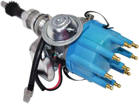 أداء الفريق - موزع R2R Ready 2 Run الكامل - متوافق مع غطاء أزرق للتركيب بسلكين صغير Ford SBF 351W in Kuwait