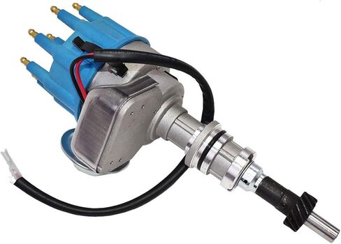 أداء الفريق - موزع R2R Ready 2 Run الكامل - متوافق مع غطاء أزرق للتركيب بسلكين صغير Ford SBF 351W in Kuwait