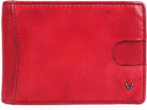 Unisex Genuine Leather RFID-Blocking Card Holder: Sleek Design for Style, Functionality & Ultimate Security (Red) in Kuwait