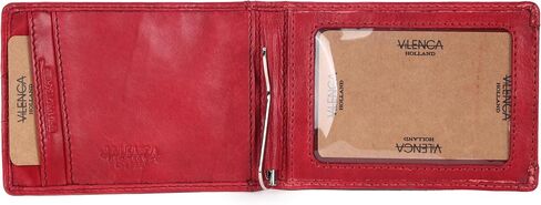 Unisex Genuine Leather RFID-Blocking Card Holder: Sleek Design for Style, Functionality & Ultimate Security (Red) in Kuwait