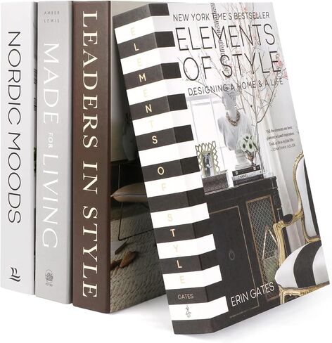 4 Pcs Decorative Books for Home Decor: Faux Books Set for Stylish Home Decor Coffee Tables Decor in Kuwait