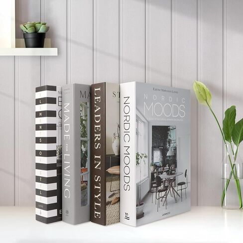 4 Pcs Decorative Books for Home Decor: Faux Books Set for Stylish Home Decor Coffee Tables Decor in Kuwait