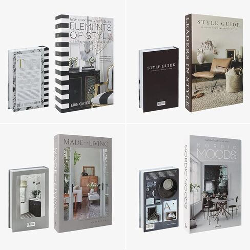 4 Pcs Decorative Books for Home Decor: Faux Books Set for Stylish Home Decor Coffee Tables Decor in Kuwait
