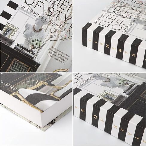4 Pcs Decorative Books for Home Decor: Faux Books Set for Stylish Home Decor Coffee Tables Decor in Kuwait