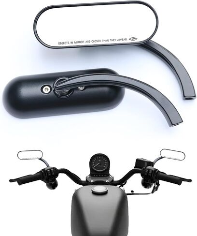 Motorcycle Side Mirrors Chrome - 8mm Handlebar Dual Sport Mirrors, Double Takes Powersports Mirrors Compatible with Honda Grom, Shadow, Suzuki, Harley Davidson, Scooter, Street Bike, Motorbike in Saudi Arabia