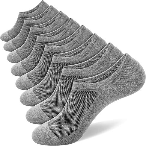 جوارب SIXDAYSOX للرجال بدون عرض 8 أزواج جوارب قطنية غير مرئية منخفضة القطع جوارب قصيرة غير قابلة للانزلاق مقاس 5-8/9-11/12-14 in Kuwait