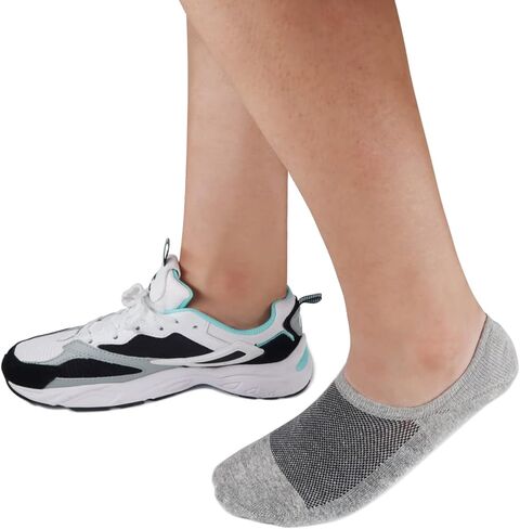 جوارب SIXDAYSOX للرجال بدون عرض 8 أزواج جوارب قطنية غير مرئية منخفضة القطع جوارب قصيرة غير قابلة للانزلاق مقاس 5-8/9-11/12-14 in Kuwait