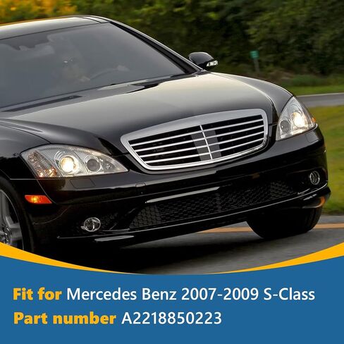 Front Bumper Tow Hook Cover for Mercedes Benz S Class W221 S280 S320 S350 S400 S420 S450 S500 S550 S63 S65 2007 2008 2009 Trailer Cover Towing Eye Cap A2218850223 Unpainted in Saudi Arabia