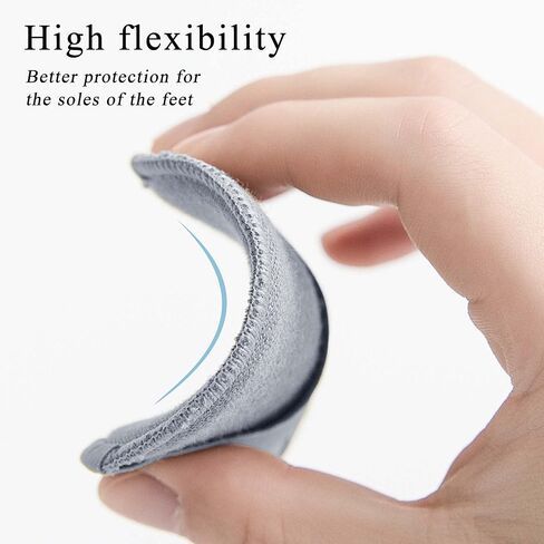 Honeycomb Fabric Forefoot Pads Breathable Soft Ball of Foot Cushion Pads, Invisible Women's Half Liner Socks Mat for Flats High Heels (5Pairs(3beige-2black)) in Saudi Arabia