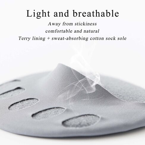Honeycomb Fabric Forefoot Pads Breathable Soft Ball of Foot Cushion Pads, Invisible Women's Half Liner Socks Mat for Flats High Heels (5Pairs(3beige-2black)) in Saudi Arabia