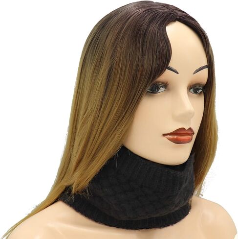 Winter Fleece Lined Knitted Neck Warmer Scarf Neck Gaiter for Women Mens Teens in Kuwait