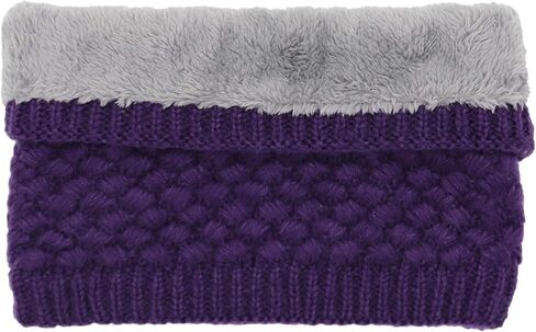 Winter Fleece Lined Knitted Neck Warmer Scarf Neck Gaiter for Women Mens Teens in Kuwait