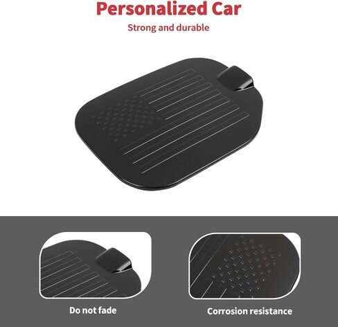 Linskip Fuel Tank Cap Cover Compatible with 2021 2022 2023 2024 Ford F150 Accessories, Gas Door Cover for F-150 Exterior Accessories(Flag, Black) in Saudi Arabia