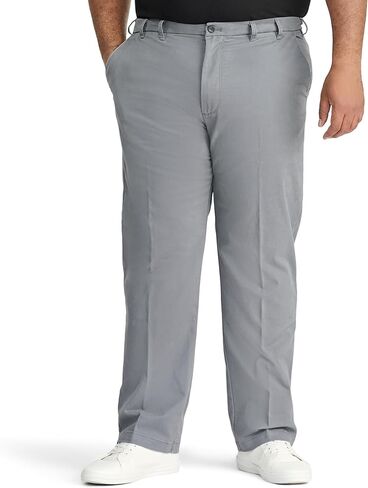 IZOD Men's Big and Tall Performance Stretch Flat Front Pant in Saudi Arabia