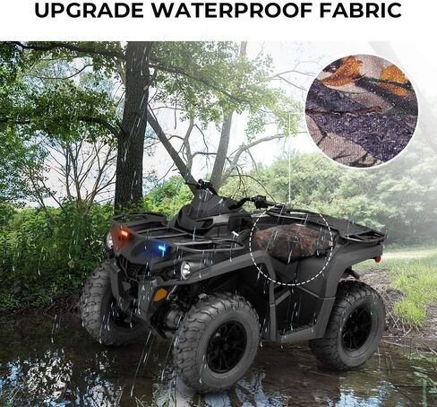 KEMIMOTO ATV Seat Cover Four Wheeler Seat Cover Water-Resistant Universal Compatible with Polaris Sportsman Fourtrax Can-Am Kawasaki Arctic Cat CFMOTO, Black in Saudi Arabia