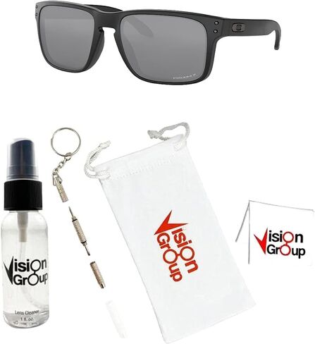 Oakley OO9102 Holbrook Sunglasses + Vision Group Accessories Bundle in Saudi Arabia