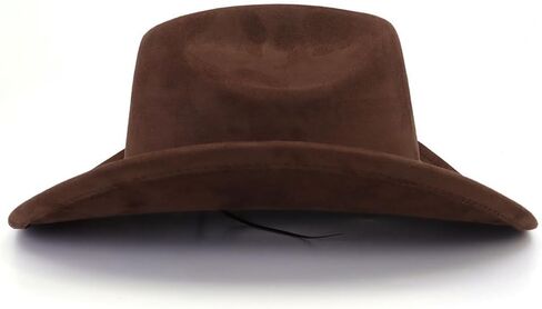 Cowboy Hat for Women Men Felt Wide Brim Classic Roll Up Fedora Hat with Buckle Belt for Cowboys and Cowgirls in Saudi Arabia