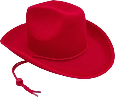 Classic Plain Felt Cowboy Hat Cowgirl Hat for Women Men,Western Country Themed Bachelorette Party,Vibrant Colors in Saudi Arabia