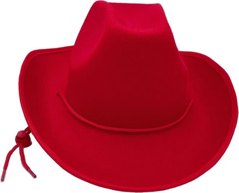 Classic Plain Felt Cowboy Hat Cowgirl Hat for Women Men,Western Country Themed Bachelorette Party,Vibrant Colors in Saudi Arabia
