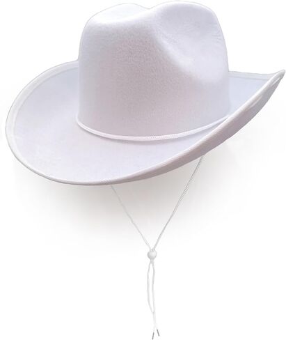 Classic Plain Felt Cowboy Hat Cowgirl Hat for Women Men,Western Country Themed Bachelorette Party,Vibrant Colors in Saudi Arabia