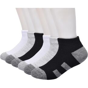 GAP Boys' Core Low Cut, 6-Pack Kids Socks, Soft & Stretchy, Comfortable