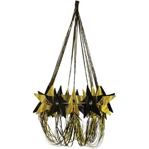 Beistle Black & Gold Star Chandelier