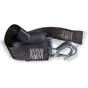 Tie Down - PWC Trailer Winch Strap with Forged Hook – 2" x 15', Made in USA, Heavy-Duty Polyester, 5,000 lb Break Strength, Jet Ski & Personal Watercraft Strap Replacement