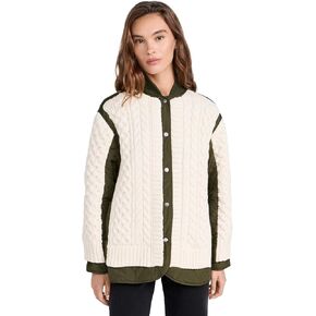rag & bone Women's Winnie Mixed Media Jacket